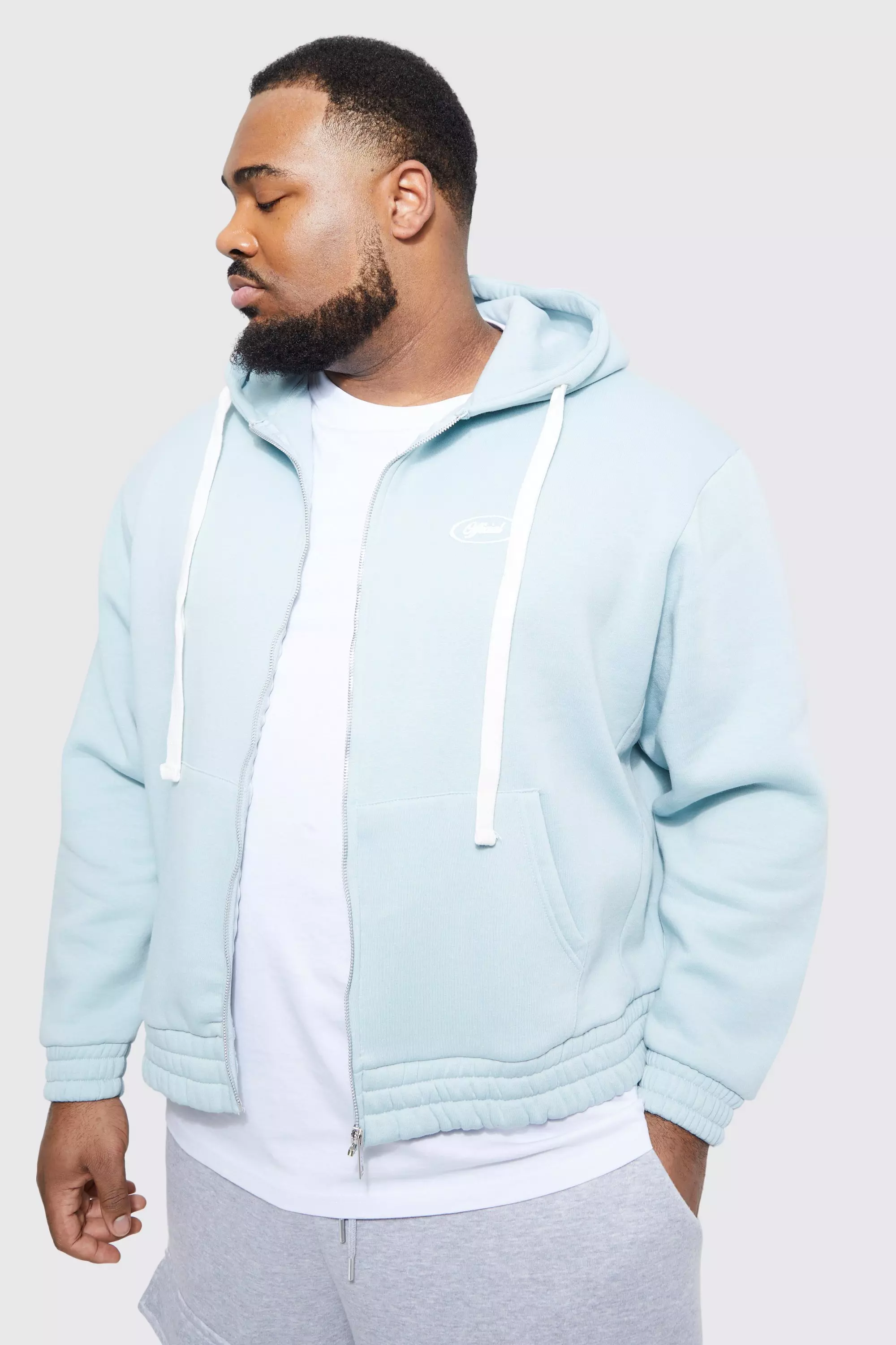 Light blue nike on sale zip up hoodie